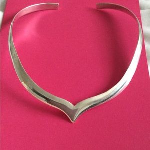 Vintage Sterling Silver Taxco Choker Necklace